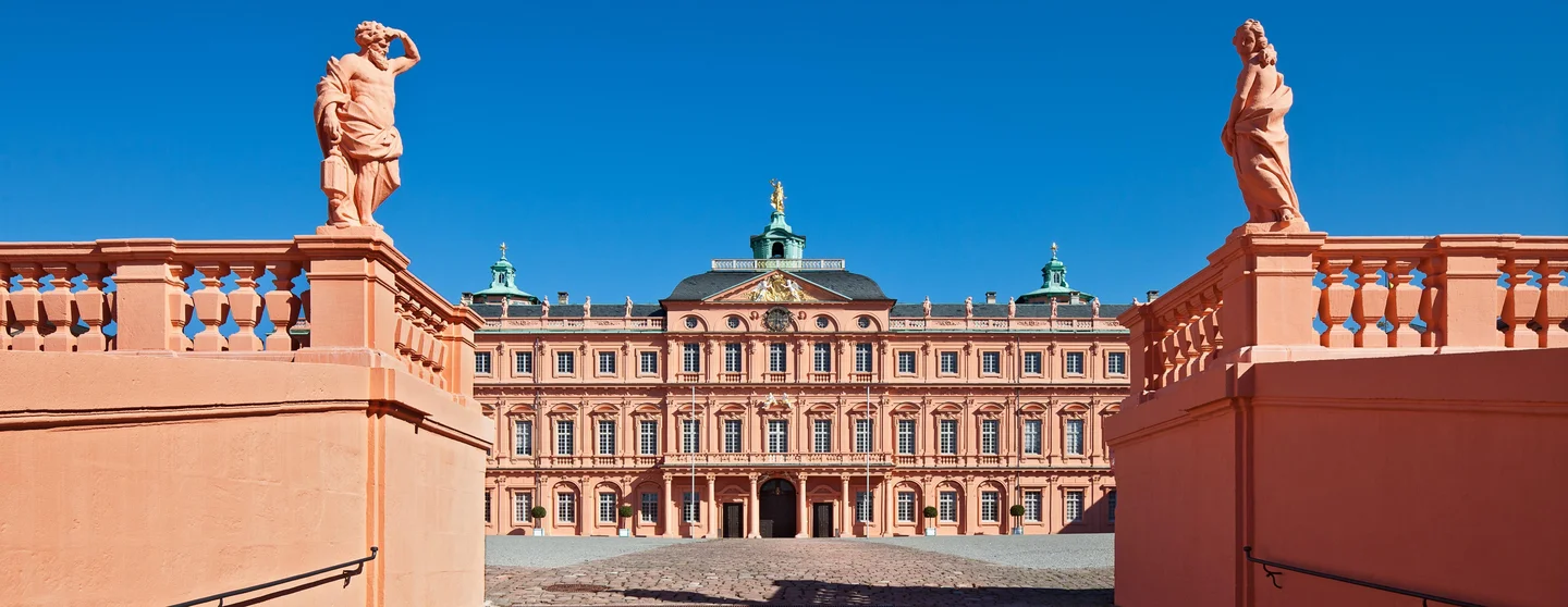 Photo: Staatliche Schlösser und Gärten Baden-Württemberg, Dirk Altenkirch Rastatt Residential Palace, stairs to the cour d'honneur