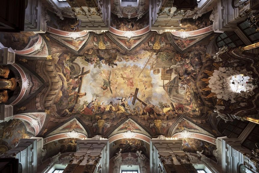 Photo: Staatliche Schlösser und Gärten Baden-Württemberg, Günther Bayerl Rastatt Residential Palace, ceiling fresco
